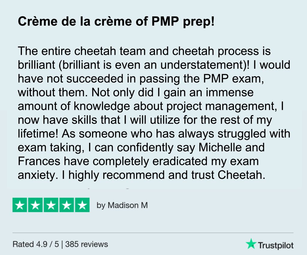 Pass the PMP Exam - proven and long lasting success.