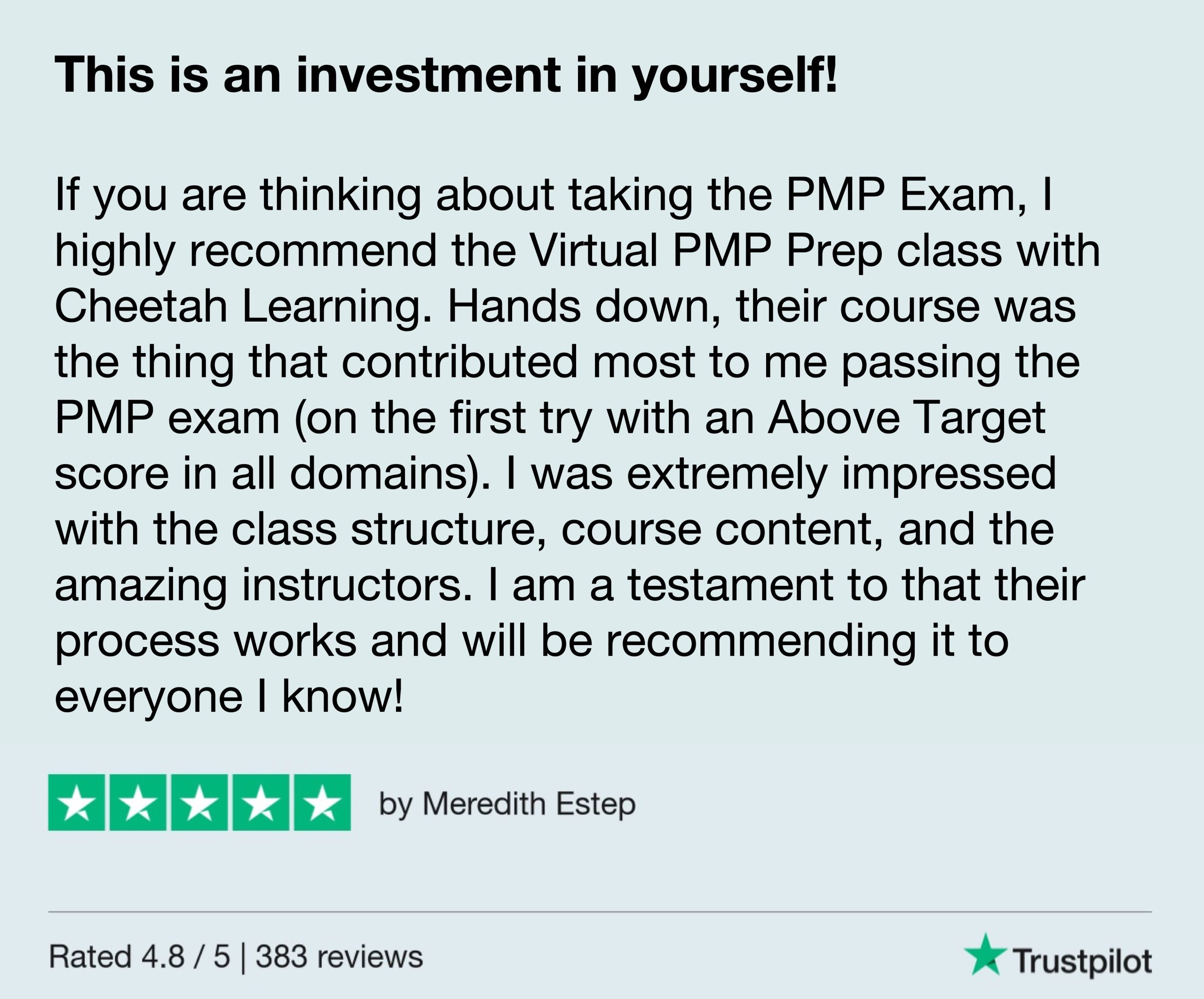 Pass the PMP Exam  - invest in yourself to pass the PMP exam.